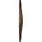 Ekena Millwork Trinity Ceiling Medallion (Fits Canopies up to 3"), Hand-Painted Root Beer Crackle, 22"OD x 1 3/4"P CM22TNRBC - alternate 3